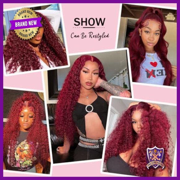 20 Inch Human Hair Lace Front Wig Deep Wave 13x6 Pre Plucked main image 6
